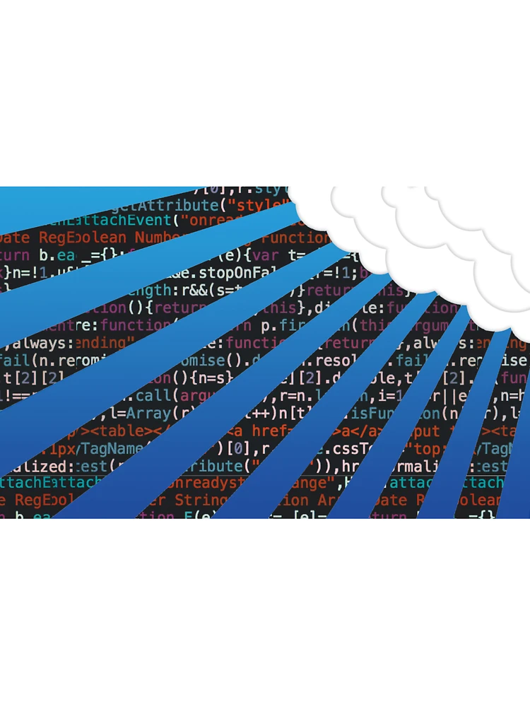 Thumbnail 7 of 7, Oversized T-Shirt, cloud programming code designed and sold by developerfriday.