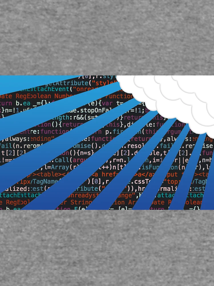 Thumbnail 6 of 6, Lightweight Sweatshirt, cloud programming code designed and sold by developerfriday.