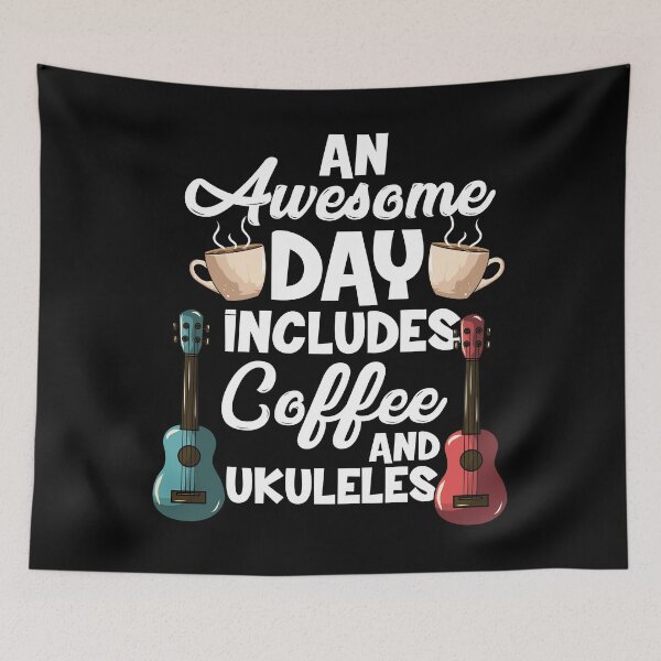 Item preview, Ukulele Player & Coffee Drinker designed and sold by Sandra78.