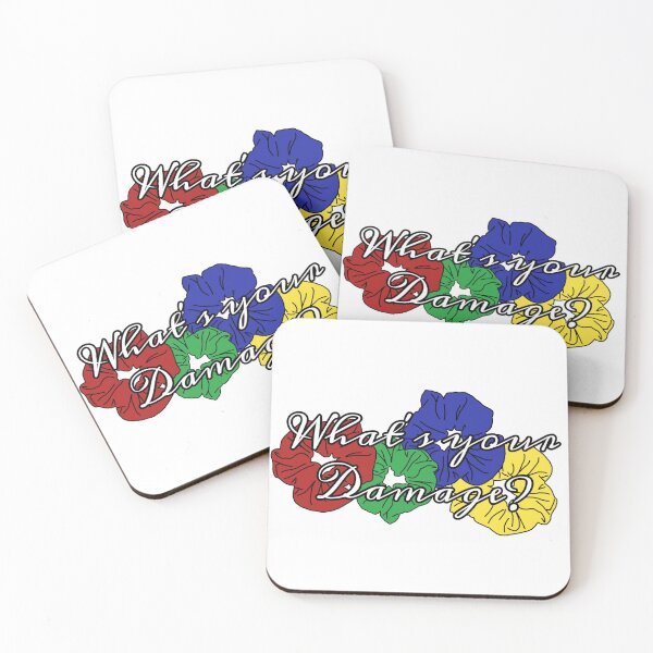 Item preview, Heathers scrunchies,"What's your Damage?" designed and sold by Luna-Art12.
