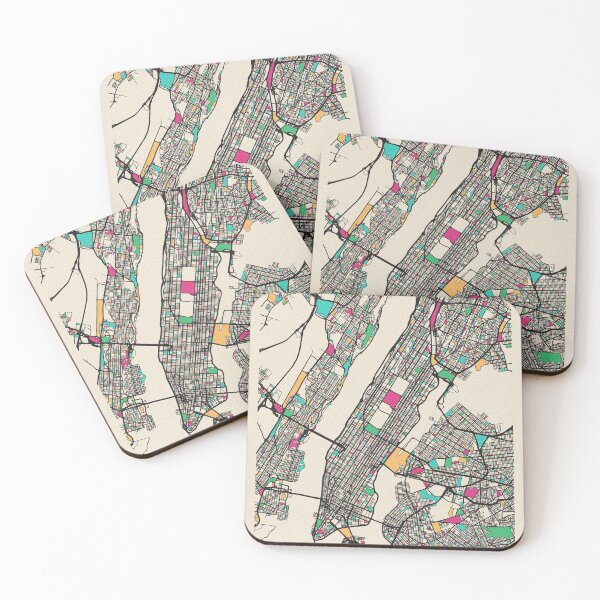 Item preview, Manhattan, New York Street Map designed and sold by A Deniz Akerman.