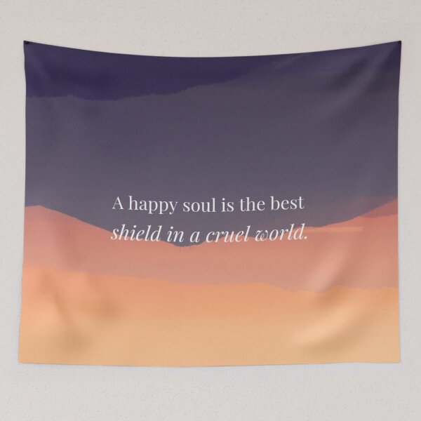 Item preview, A happy soul is the best shield in a cruel world designed and sold by Phil Studios.