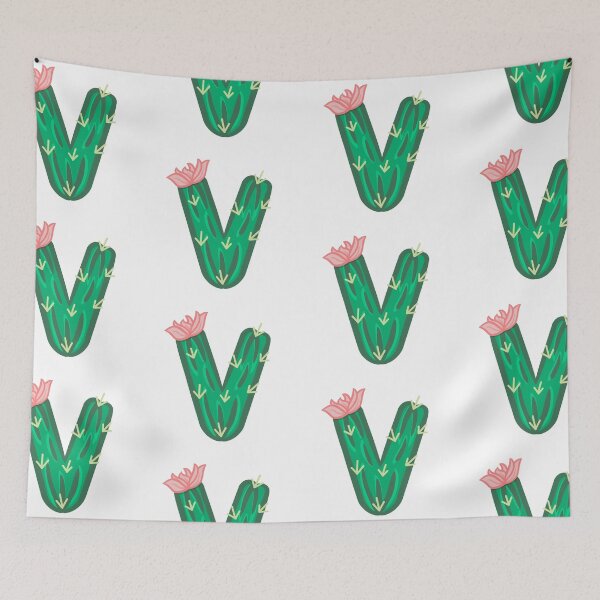 Item preview, V (Cactus Letter) designed and sold by Minaficent.