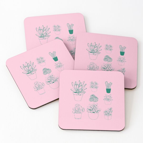 Item preview, Succulents and Cactus in Dark Emerald Green designed and sold by cation-studio.