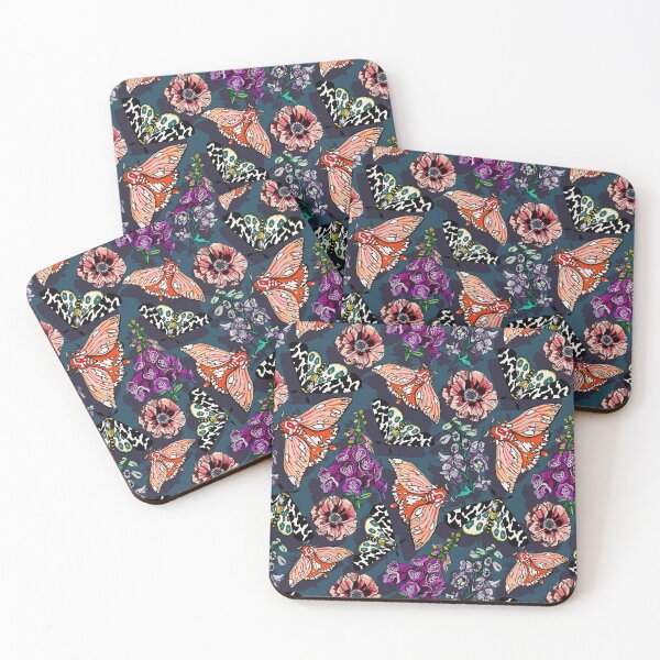Item preview, Polillas azul profundo designed and sold by ariellemorris.