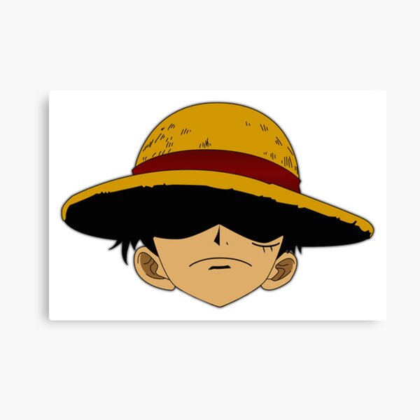 Straw Hat Pirate Luffy Canvas Prints Redbubble