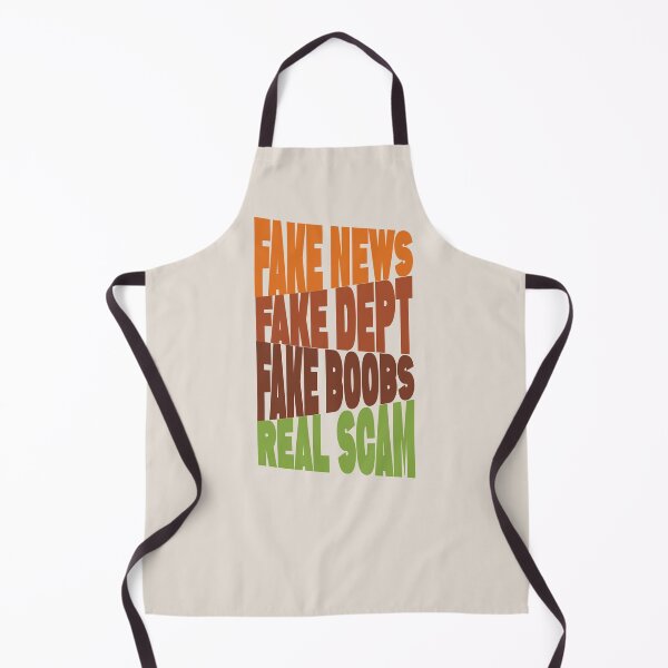 Item preview, FAKE NEWS, FAKE DEPT, FAKE BOOBS, REAL SCAM designed and sold by SPACESHEEP0202.