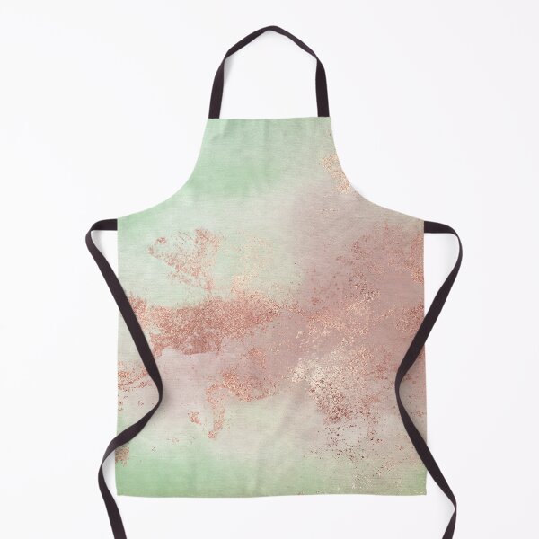 Item preview, Mint Green Canvas Texture with Copper Faux Marble Effect designed and sold by MysticMarble.