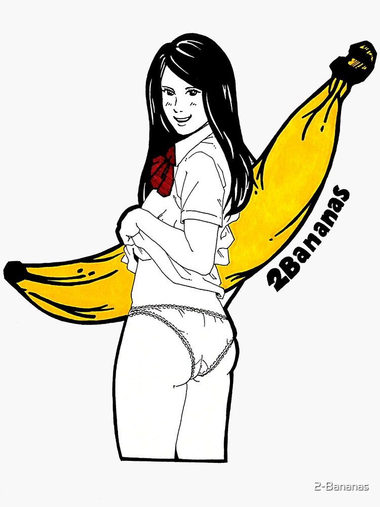 "Sexy Banana Girl" Sticker for Sale by 2Bananas Redbubble