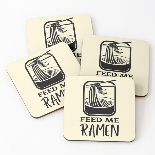 Item preview, Feed Me Ramen Quote With Chopsticks And Bowl designed and sold by quoteology.
