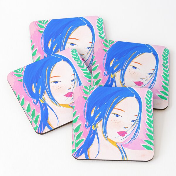 Item preview, Girl and Aroid Palm designed and sold by SunLee Art.