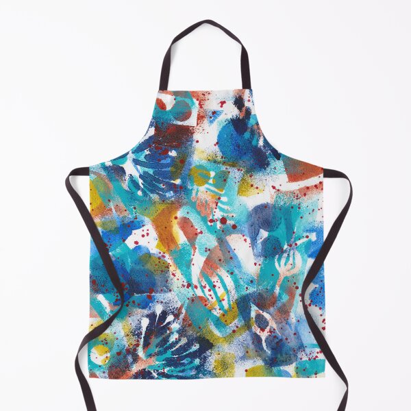 Item preview, Wildflowers monoprint painting 4 designed and sold by kittyvdheuvel.