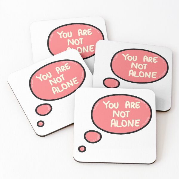 Item preview, you are not alone mental health graphic  designed and sold by spooks draws.