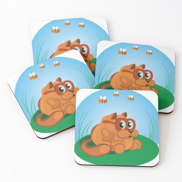 Item preview, orange cat sky glade bee designed and sold by undinam84.