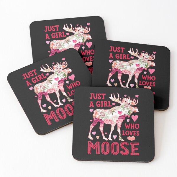 Item preview, Just A Girl Who Loves Moose designed and sold by mydesigns15.