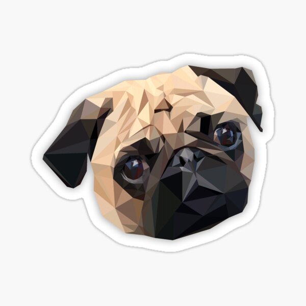 This pug loves you Sticker