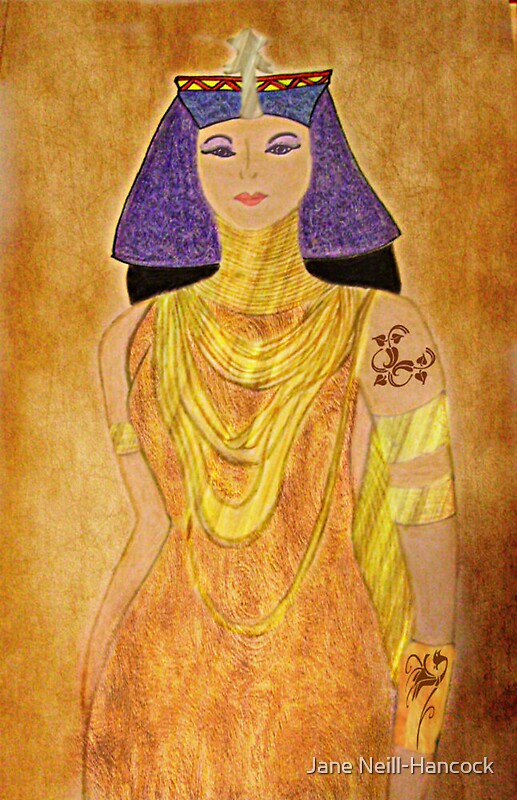 Sobekneferu First Female Pharaoh By Jane Neill Hancock Redbubble   Flat,800x800,075,f.u4 