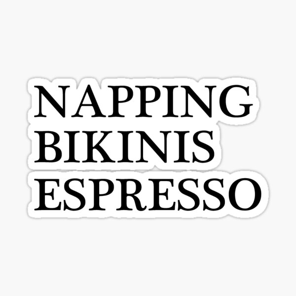 Coffee Bikini Stickers Redbubble - black bikini bottom w tattoos roblox black bikini