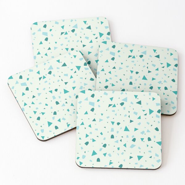 Item preview, Geometric terrazzo pattern - colour palette inspired by the sea designed and sold by designair.