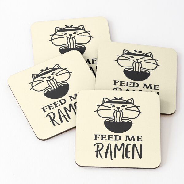 Item preview, Feed Me Ramen Quote With Cute Cat designed and sold by quoteology.