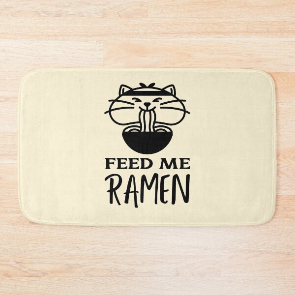 Item preview, Feed Me Ramen Quote With Cute Cat designed and sold by quoteology.