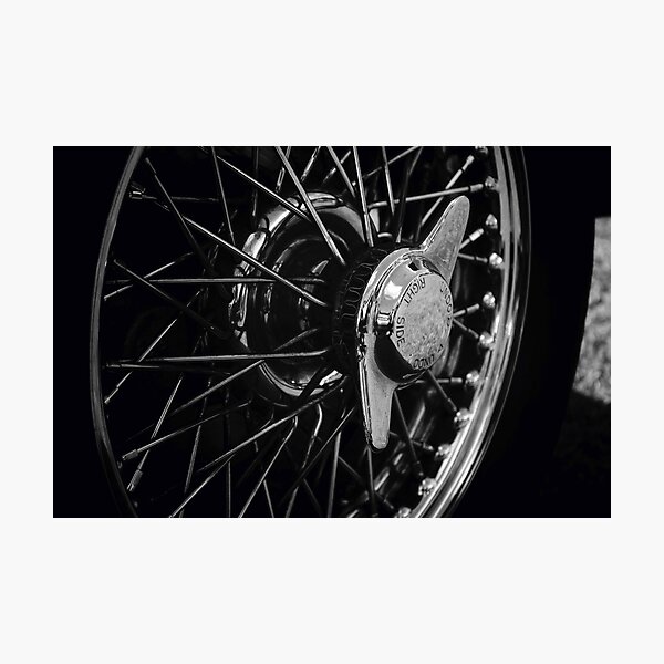 Classic Car Wheel Photographic Print