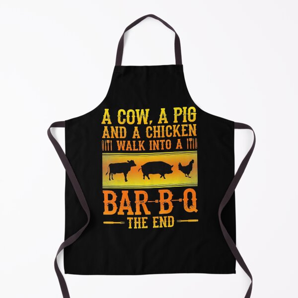 Item preview, A Cow, A Pig And A Chicken Walk Into A Bar B Q The End designed and sold by BrockSly.