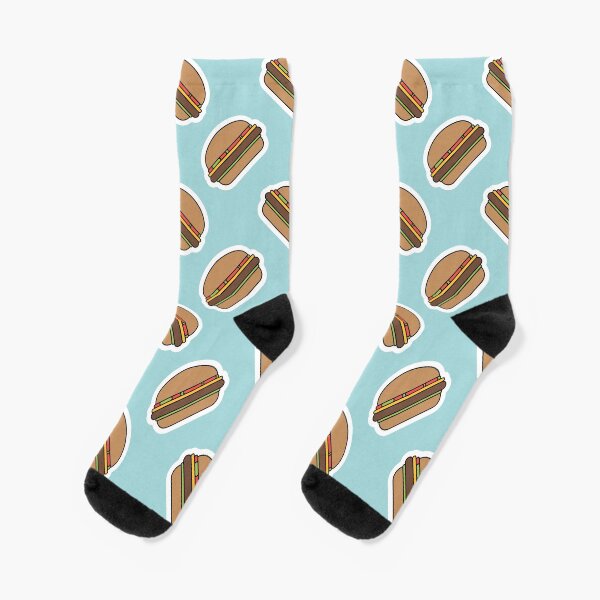 Delicious Burger Socks Socks