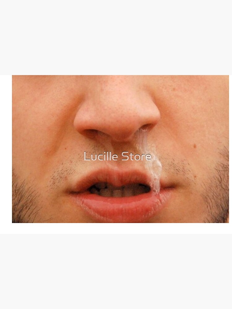 "Funny Face Gross Snot Nose Man Mask For Gift " Mask for Sale by