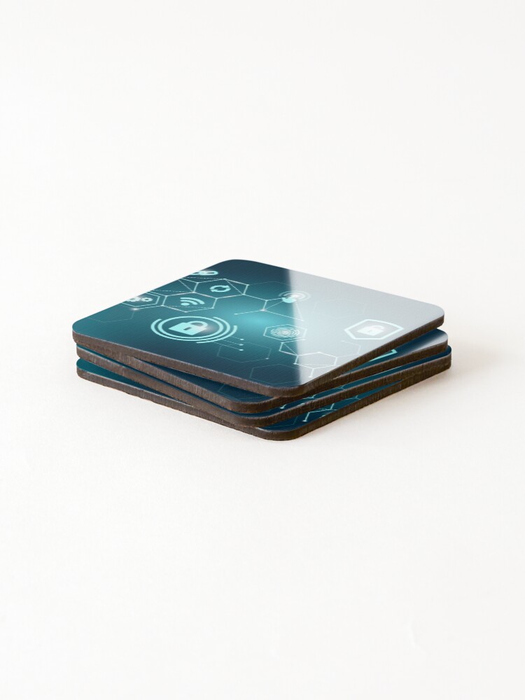 Thumbnail 4 of 5, Coasters (Set of 4), Cybersecurity designed and sold by OpenConnection.