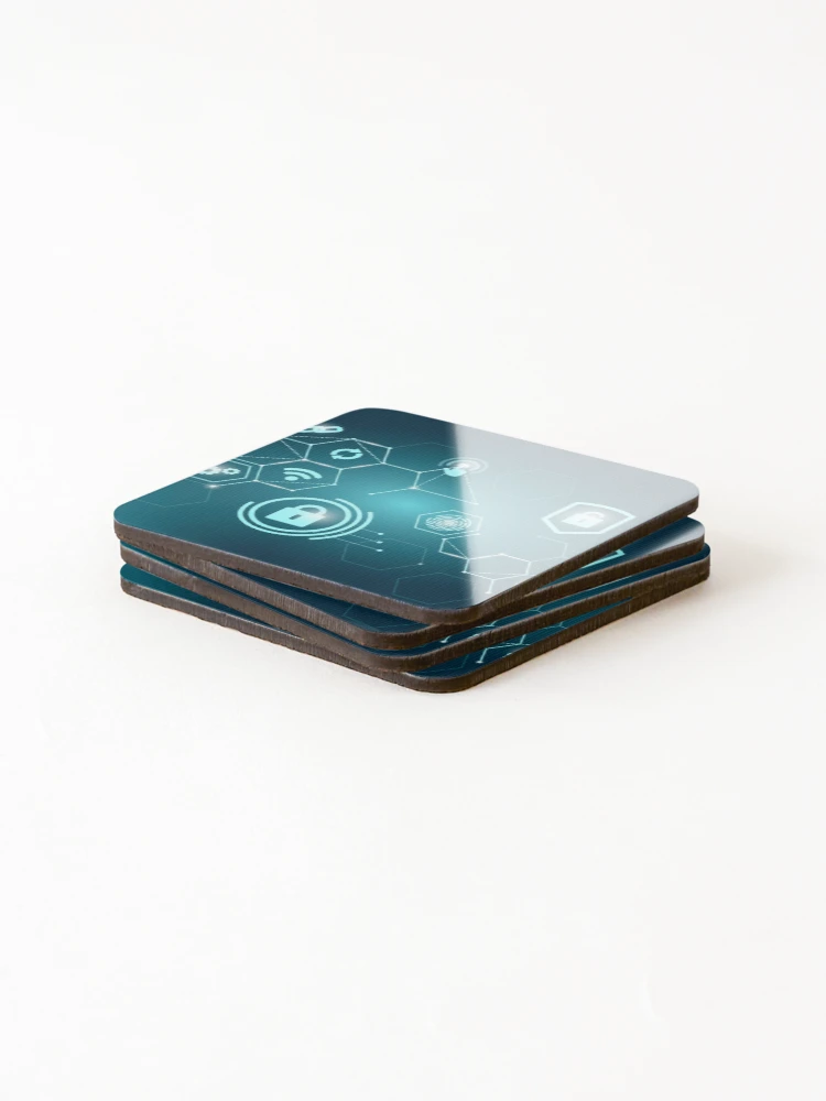 Thumbnail 4 of 5, Coasters (Set of 4), Cybersecurity designed and sold by OpenConnection.