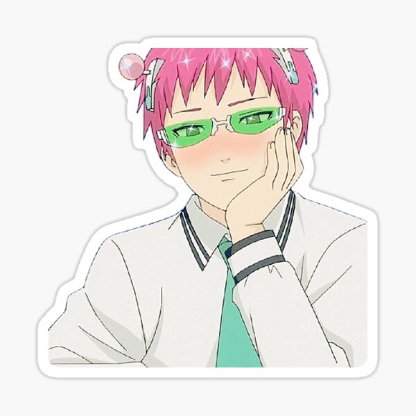 The Disastrous Life Of Saiki K Stickers Redbubble - saiki k roblox decal