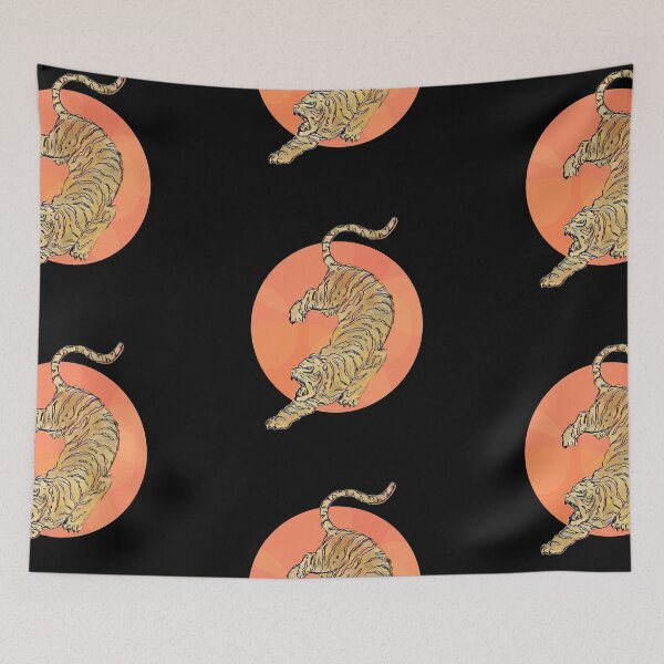 Item preview, Tiger red circle  designed and sold by Carverart.
