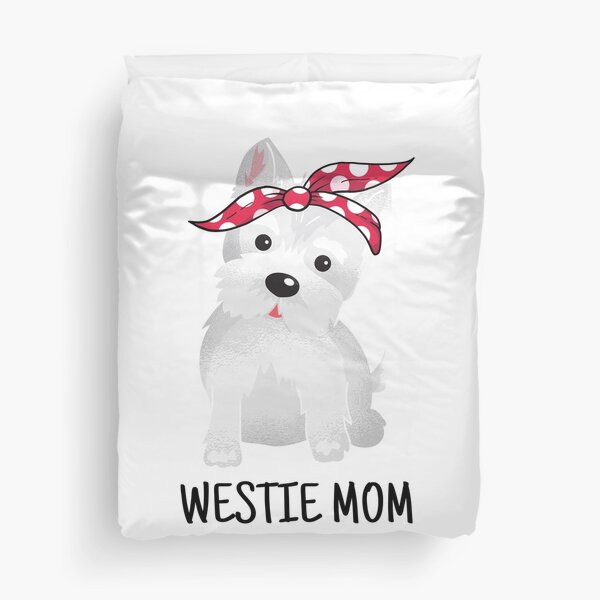 westie double duvet cover