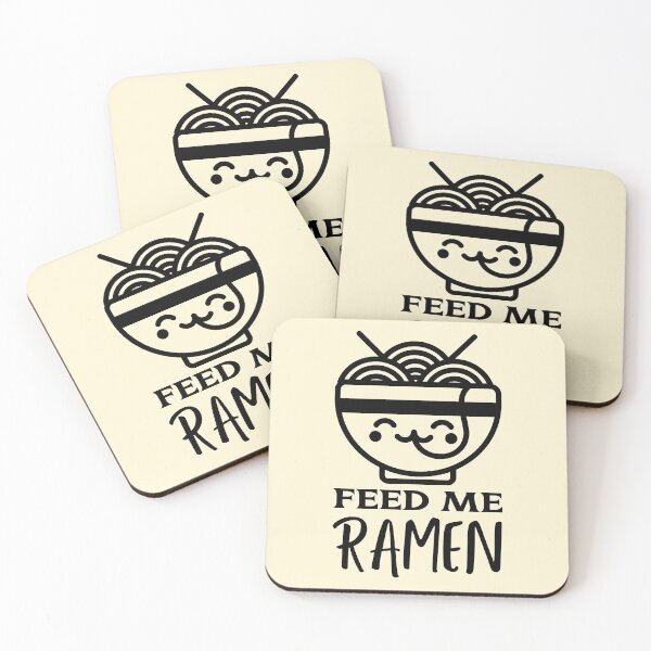 Item preview, Feed Me Ramen Quote With Kawaii Bowl designed and sold by quoteology.