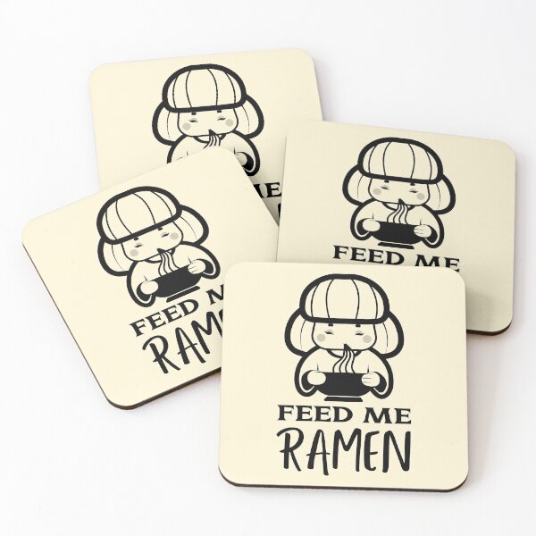 Item preview, Feed Me Ramen Quote With Kawaii Kimono Girl designed and sold by quoteology.