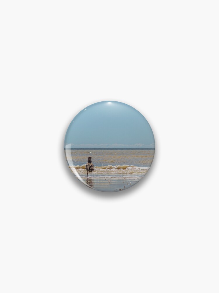 Thumbnail 1 of 3, Pin, Staring out to sea designed and sold by Compelling2011.