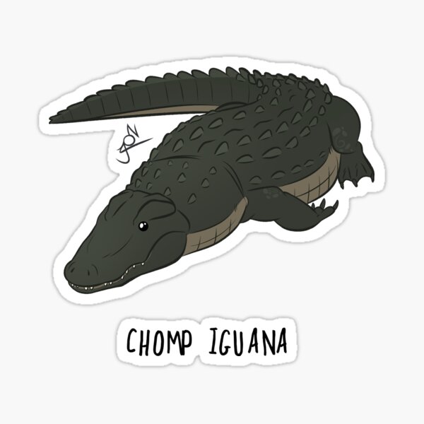 Chomp Iguana - Alligator Sticker