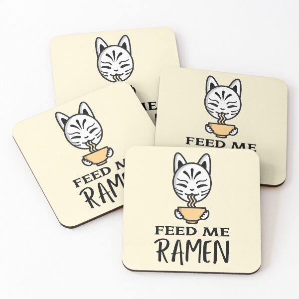 Item preview, Feed Me Ramen Quote With Fox Mask designed and sold by quoteology.