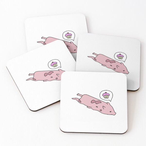 Item preview, piggy thinking in cupcakes designed and sold by TengoHueva.