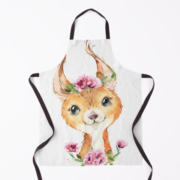 Item preview, Woodland Squirrel with Pink Floral Poppies designed and sold by Paulele.