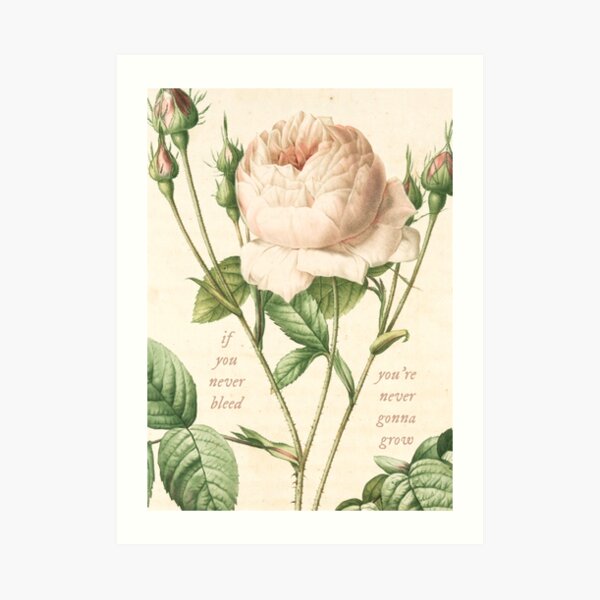 If you never bleed Art Print