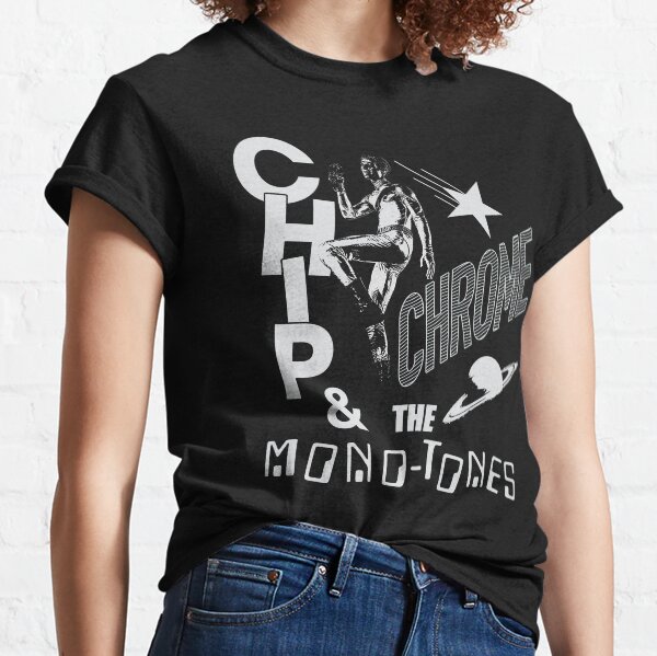 La puce de voisinage Chrome et les monotones T-shirt classique