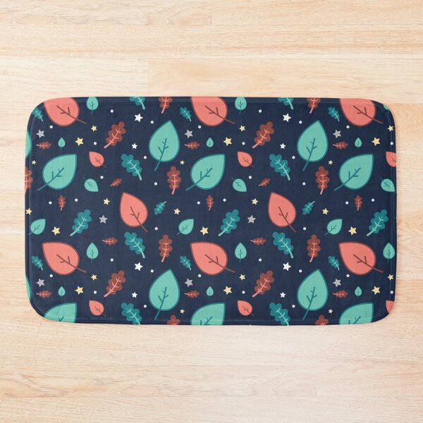 Item preview, Modern Leaf And Stars Pattern designed and sold by ontenno-designs.