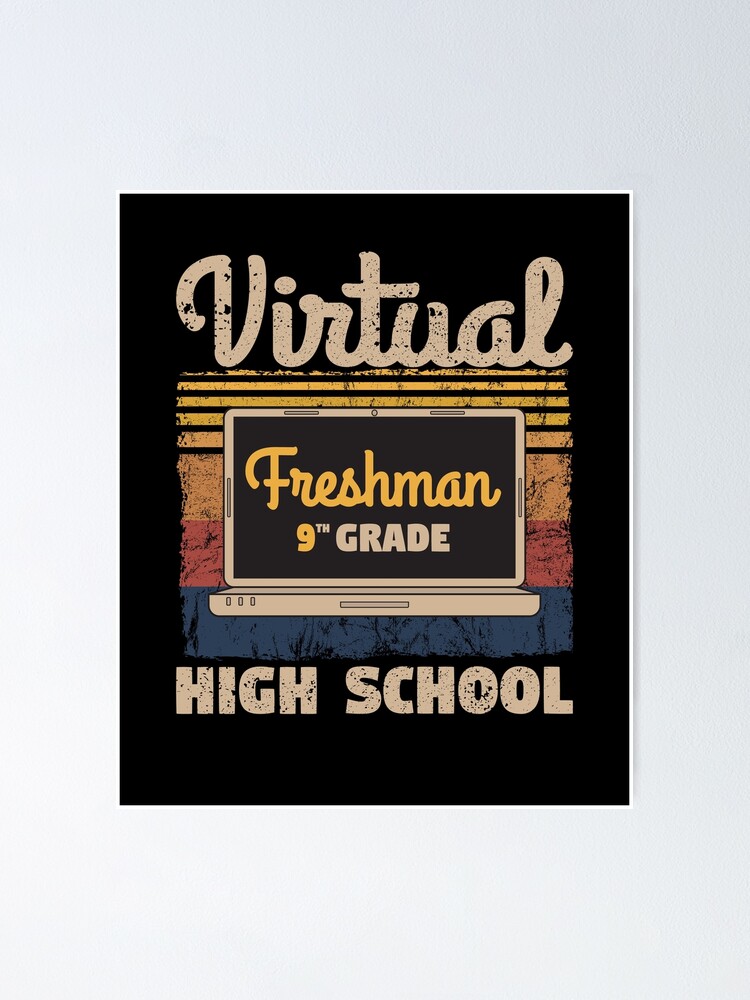 Virtual freshman 9th grade high school vintage retro shirt