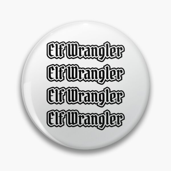 Item preview, Elf Wrangler - Repeat Black Outline designed and sold by WPahat.