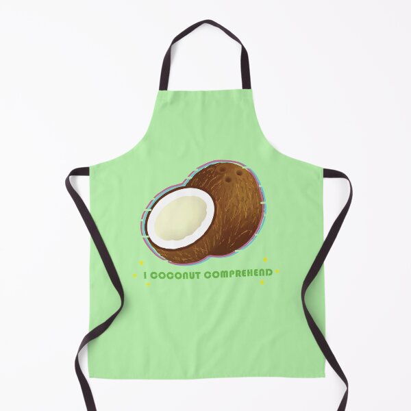 Item preview, I COCONUT COMPREHEND - Cute Tropical Wonder Coconut Fruit Design Glitching Effect designed and sold by NamColors.