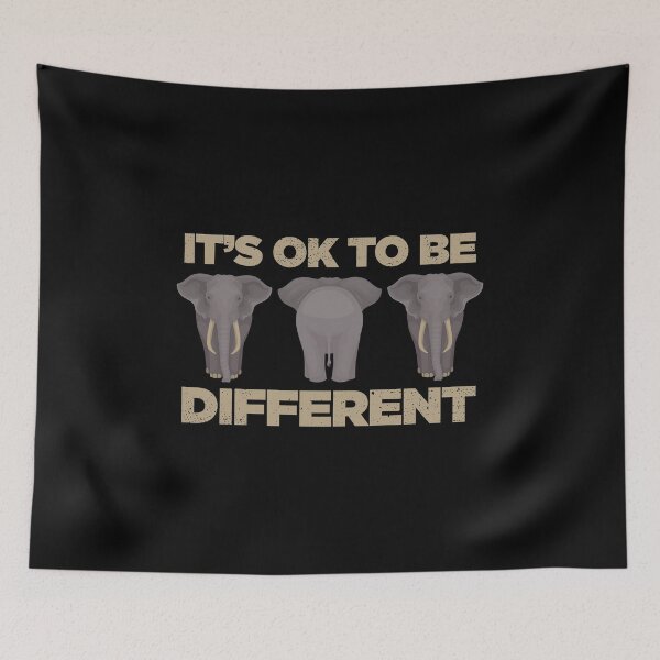 Item preview, It's Ok To Be Different Elephant designed and sold by artworkbyrihen.