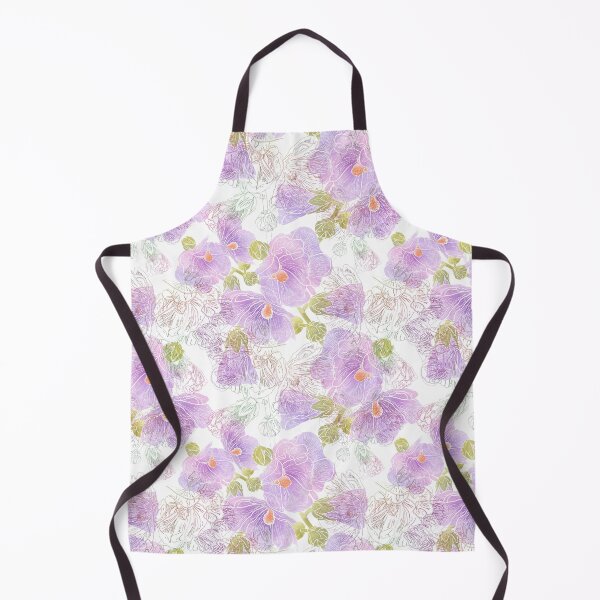Item preview, Romantic summer hollyhock flowers designed and sold by Shoshina.