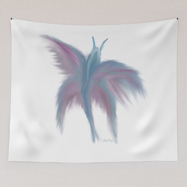 Item preview, The blue butterfly flutters to you designed and sold by busyBeanz.